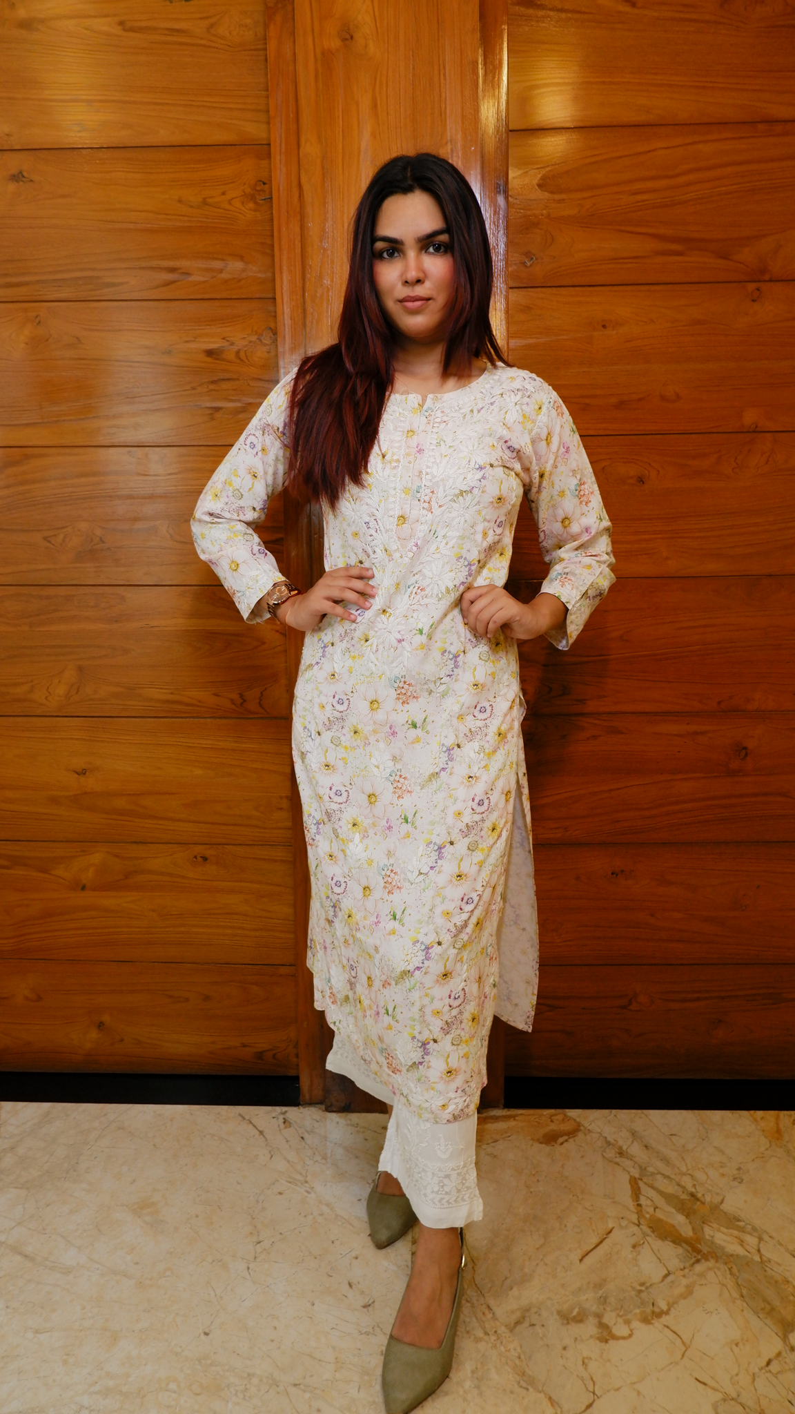 Ivory Garden Kurti