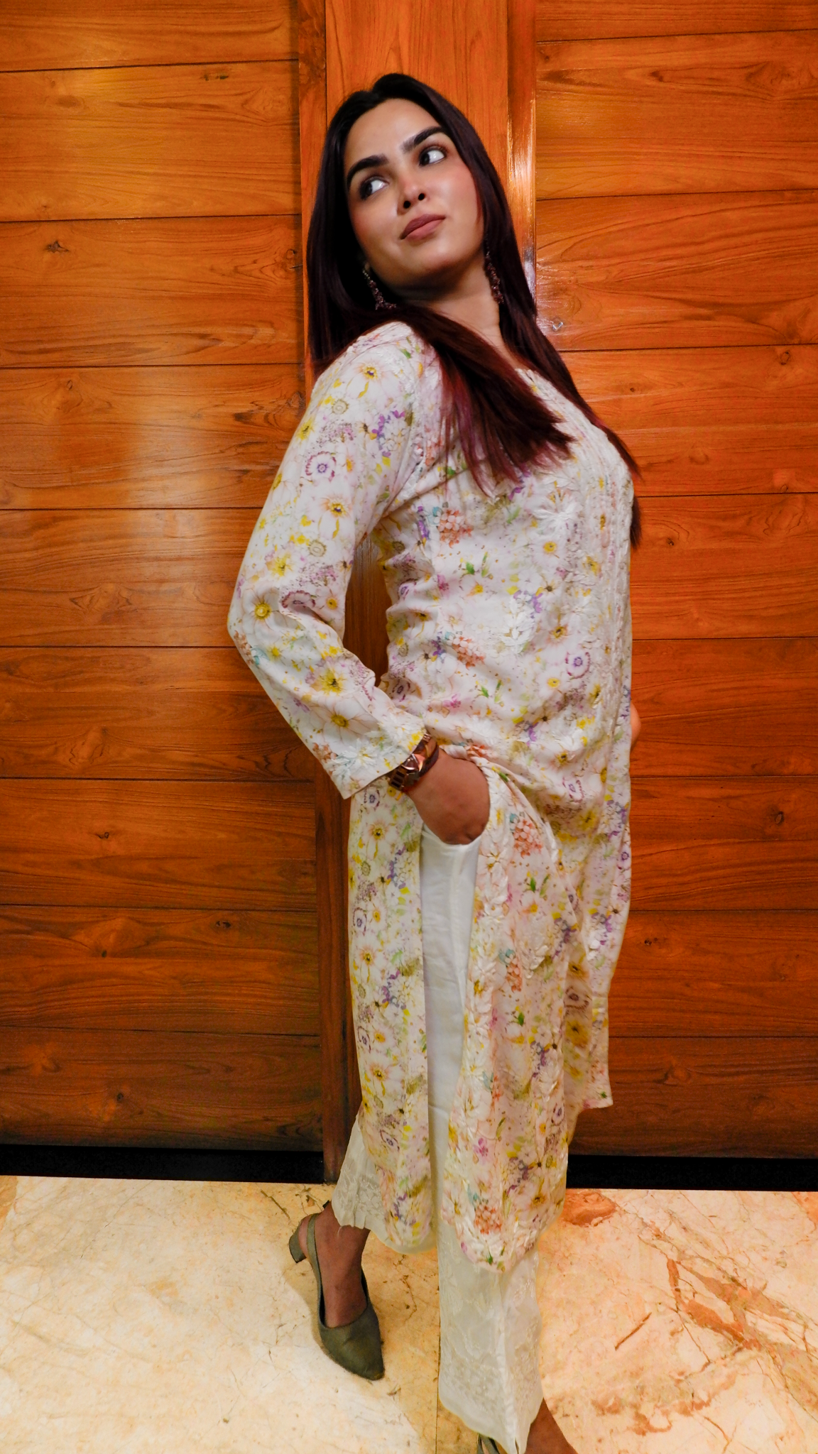 Ivory Garden Kurti