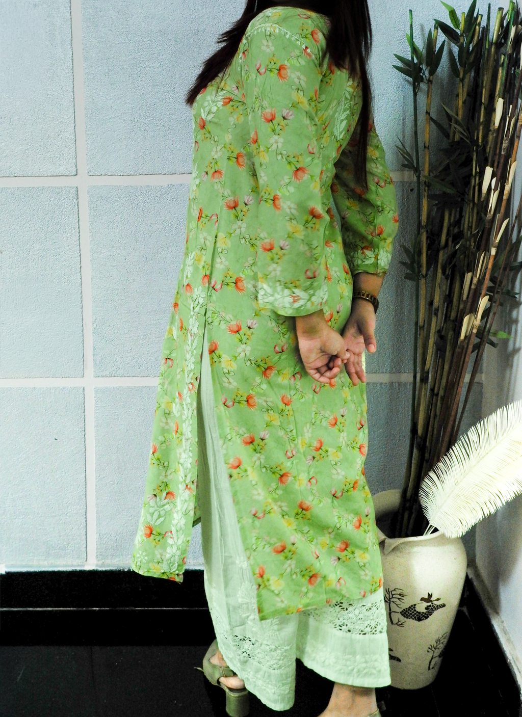 Mint Blossom Kurti