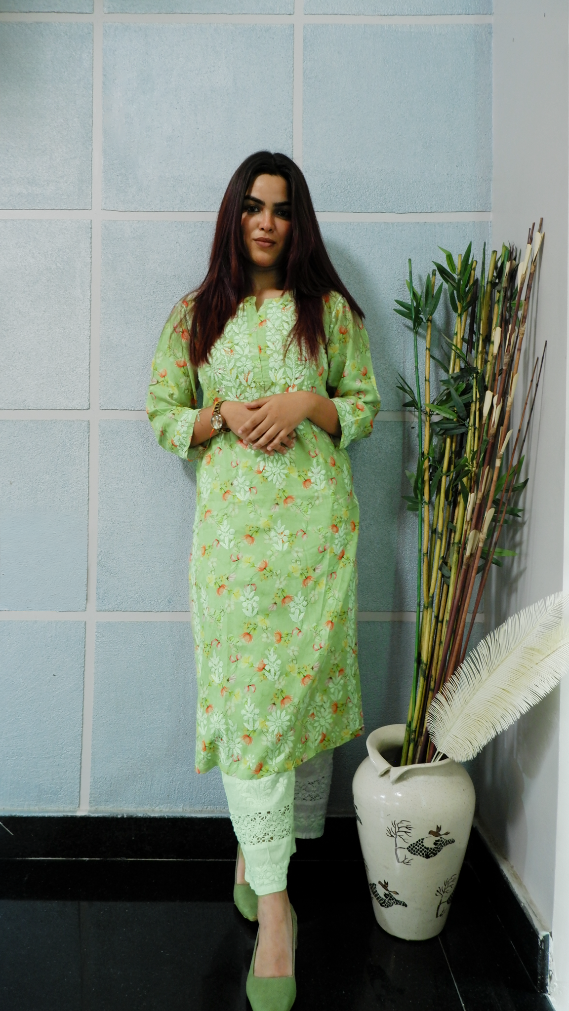 Mint Blossom Kurti